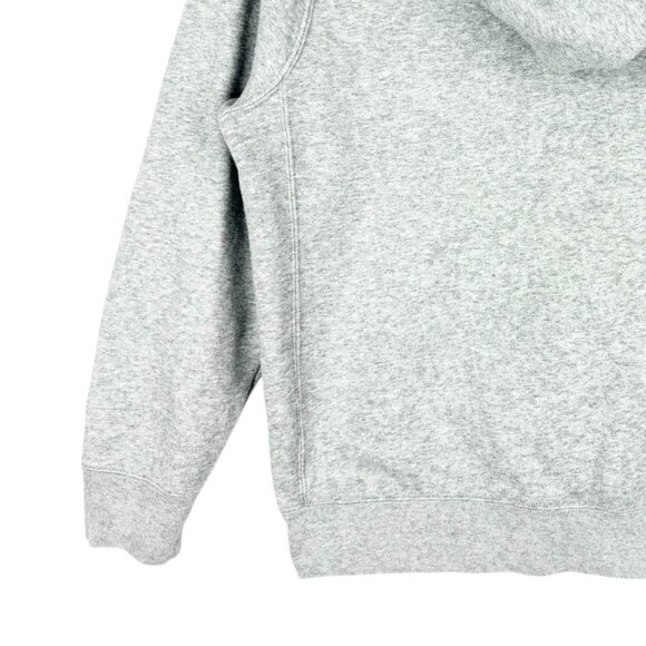 Nike Mens Pullover Grey Hoodie Sweatshirt Size M Logo Drawstring Kangaroo Pocket - Picture 6 of 9